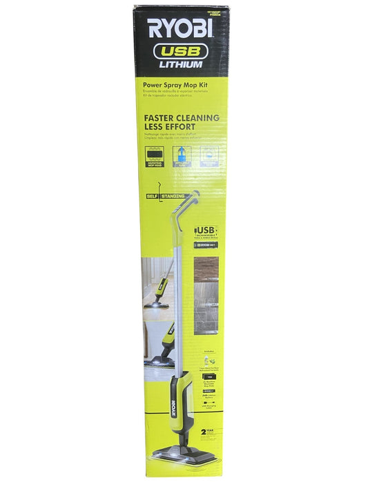 RYOBI FVSM02K USB Lithium Cordless Agitating Spray Mop Kit (With Battery)