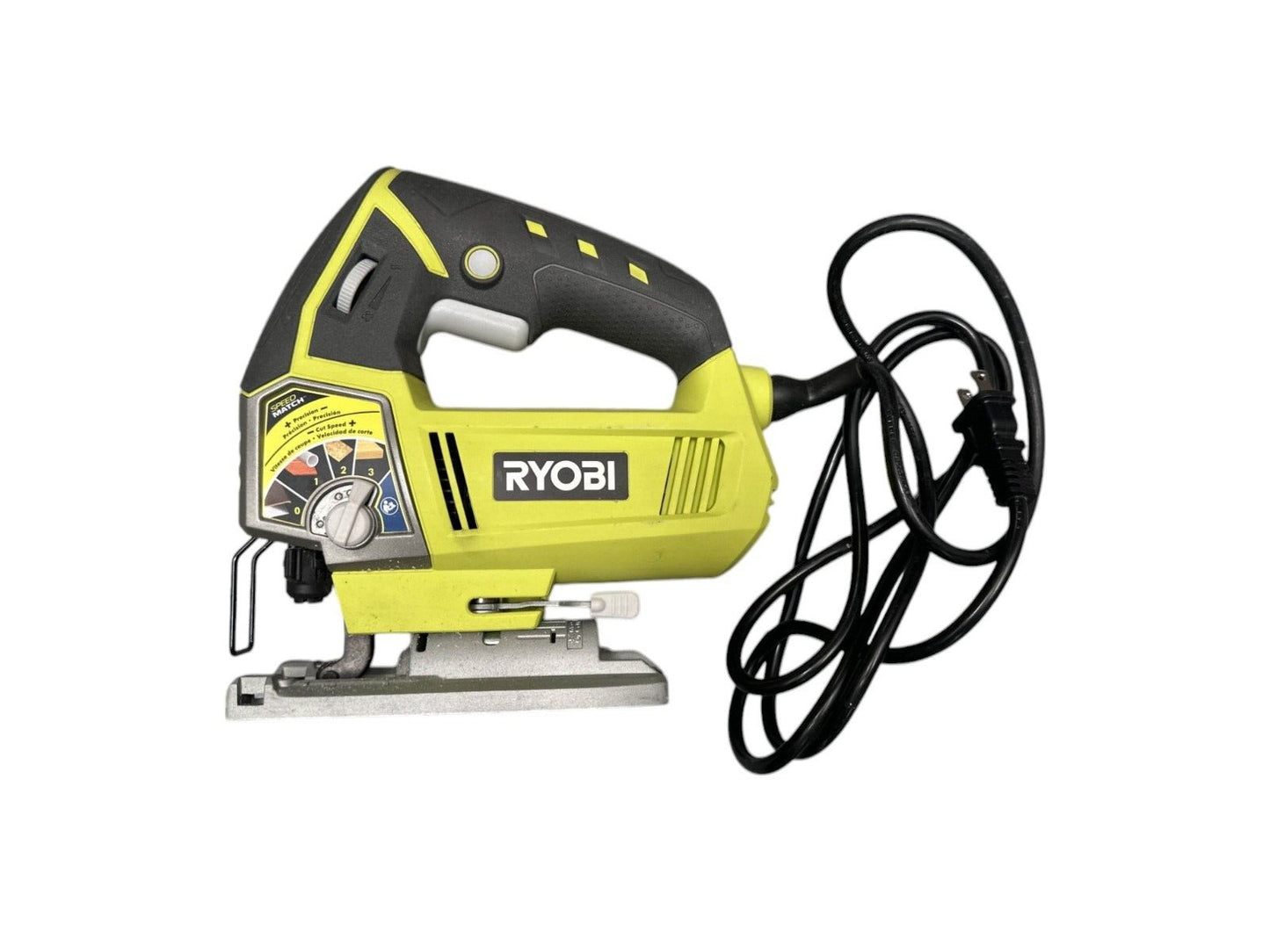 RYOBI JS481LG 4.8 Amp Corded Variable Speed Orbital Jig Saw -USED-NO BLADE