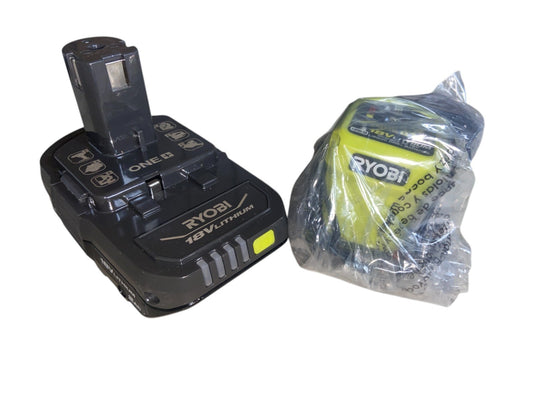 RYOBI PBP006 ONE+ 18V 2.0 Ah Battery (2025 Manufacturer Date) With P119 Charger