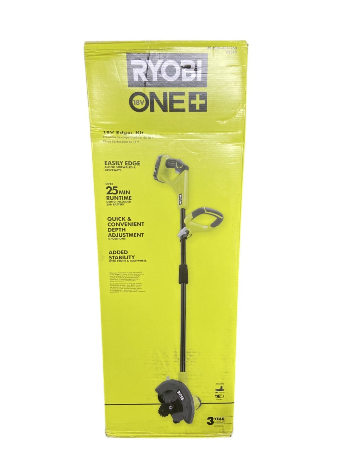 RYOBI P2310 ONE+ 18V 9in Cordless Battery Edger TOOL ONLY