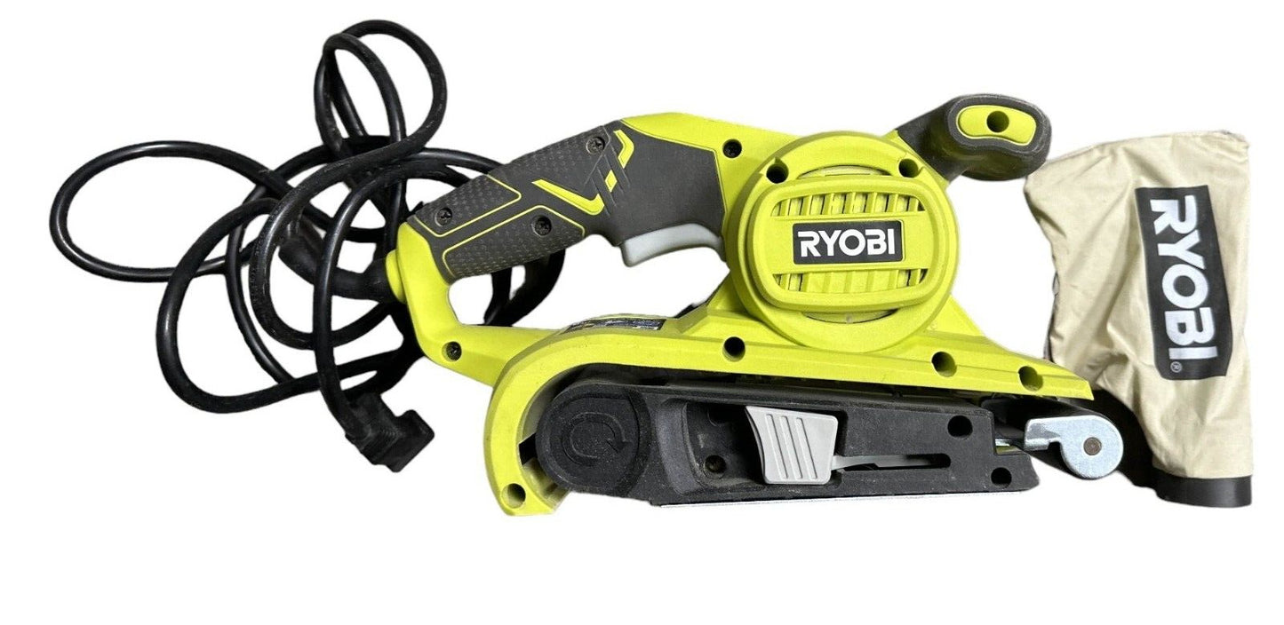 RYOBI BE319 3" x 18" Portable Belt Sander-MISSING SAND PAPER-
