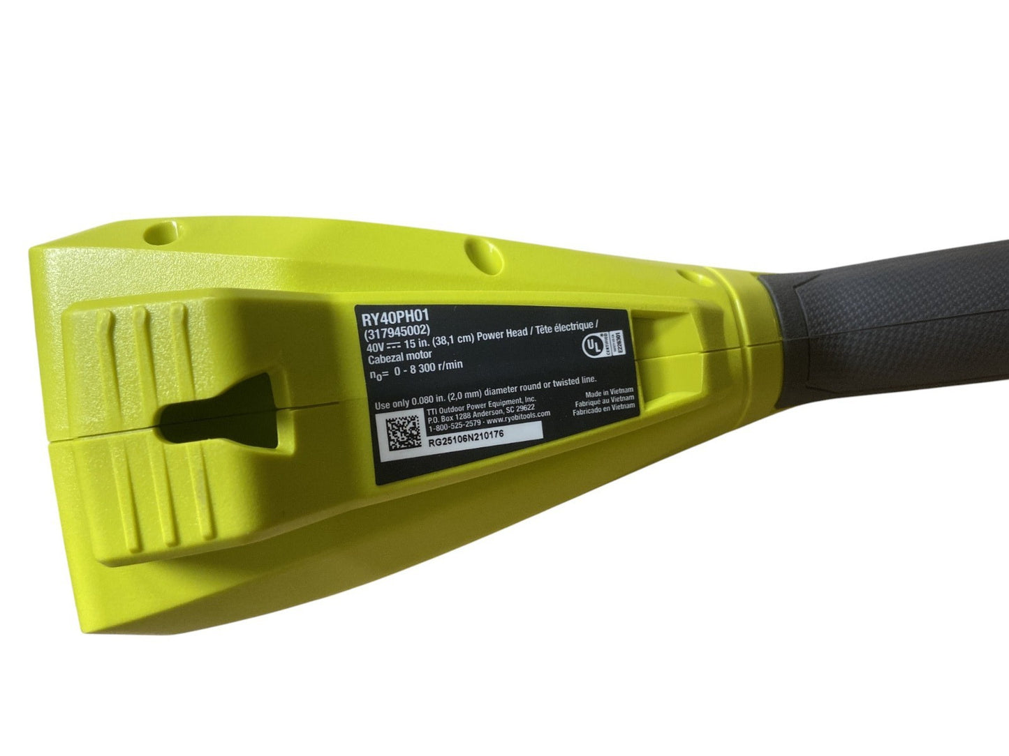 Motor Head for Ryobi 40V 15" inch Battery String Trimmer MOTORHEAD ONLY RY40PH01