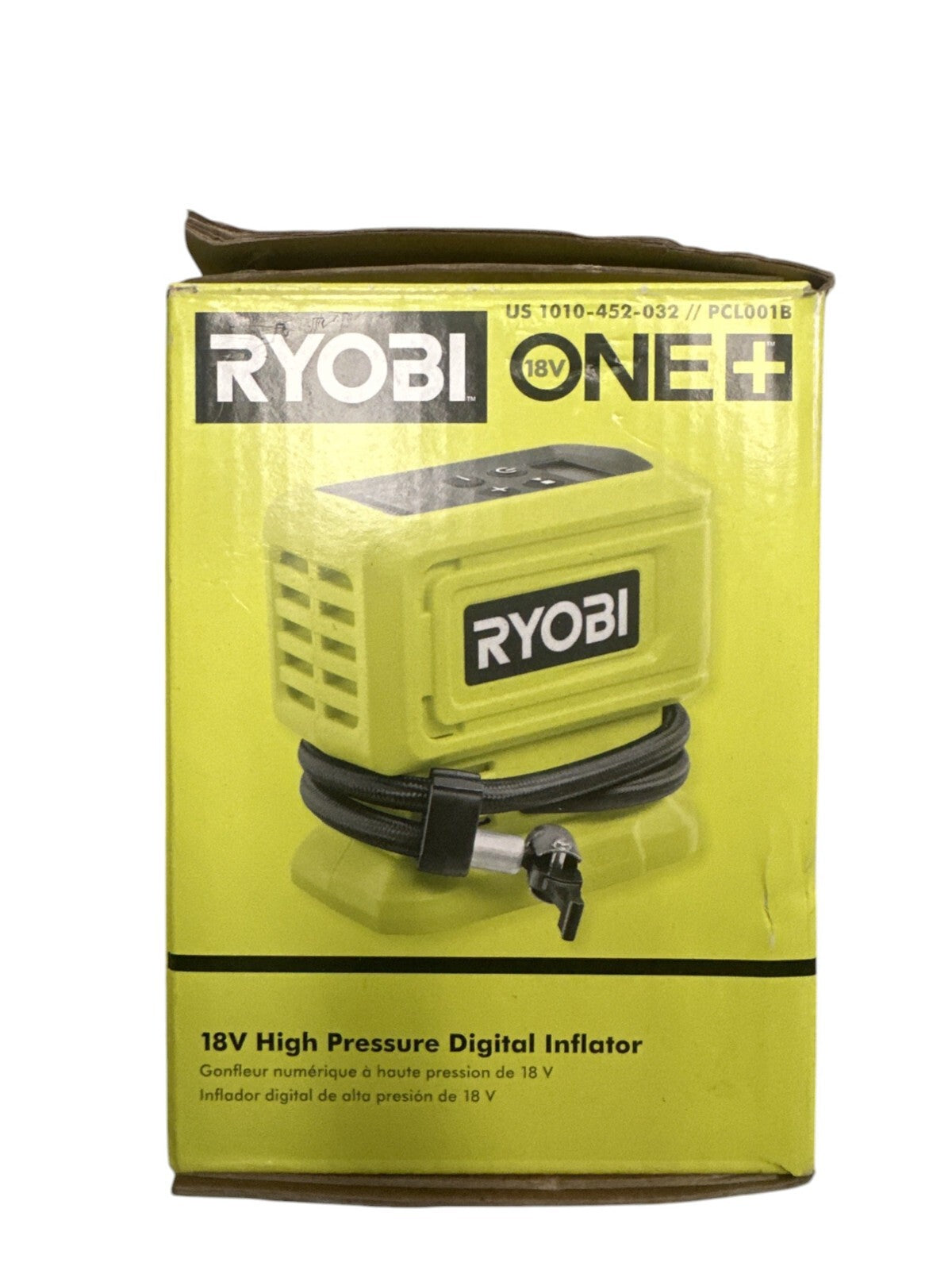 RYOBI PCL001B ONE+ 18V Cordless High Pressure Digital Inflator -OPEN BOX-