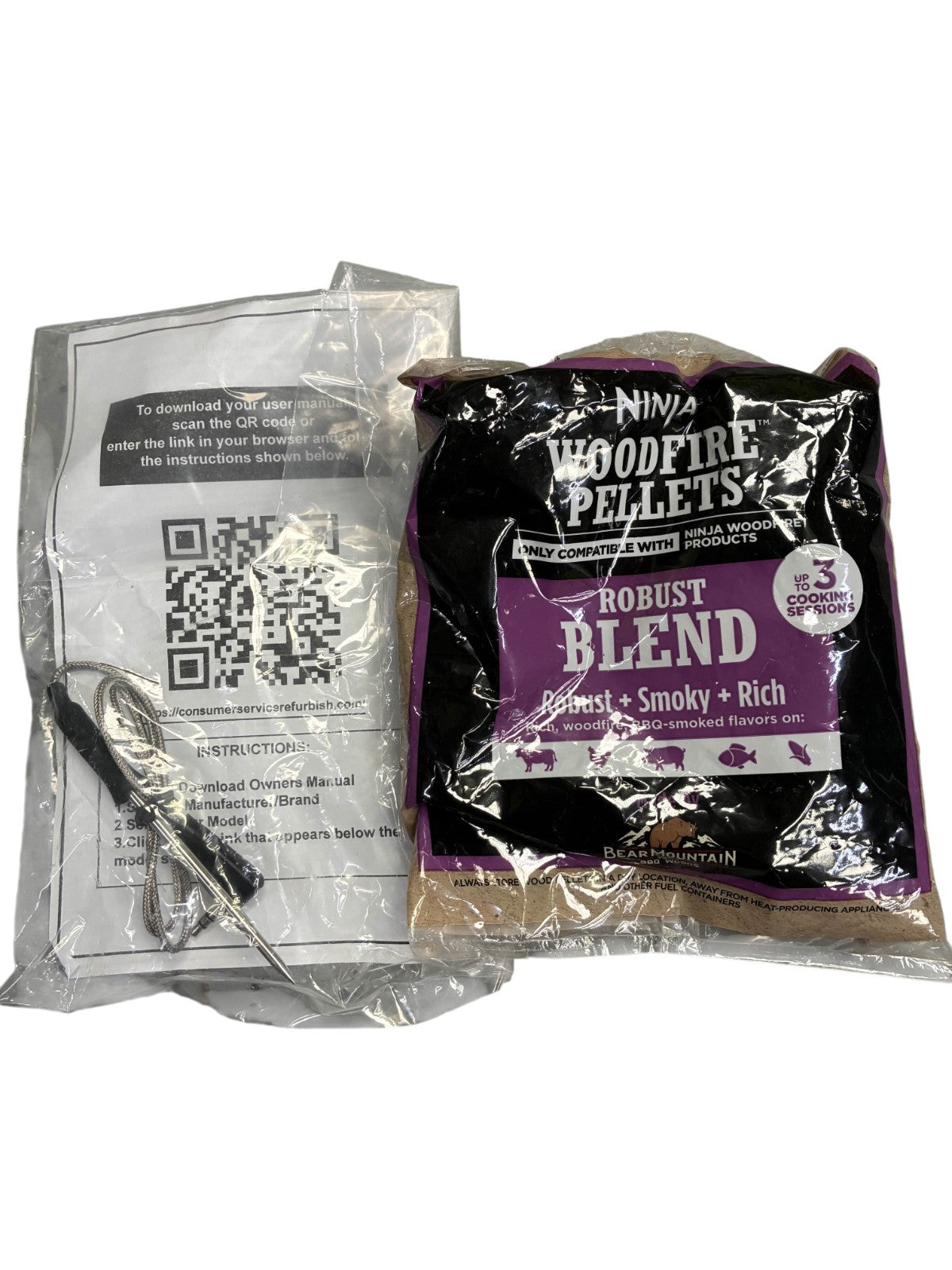 (READ!) Ninja OG751BRN Woodfire Pro Outdoor Grill & Smoker - Grey