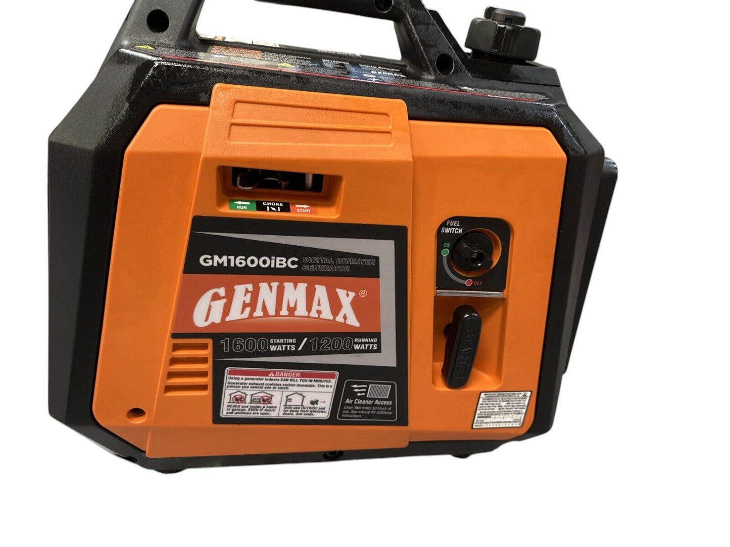 FOR PARTS - GENMAX 1600-Watt Gasoline Powered Inverter Generator Light-weight