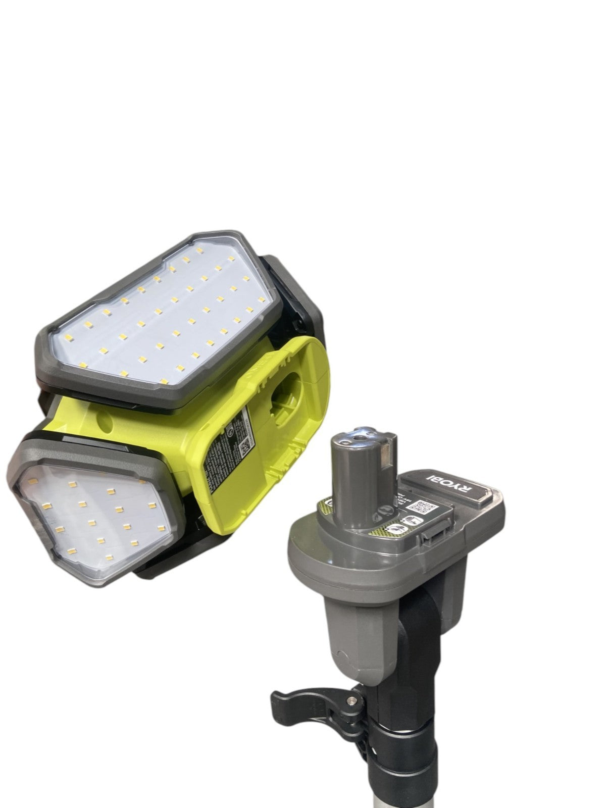 Ryobi PCL690 Hybrid Tri-Power Tripod Light 18V, 40V, & Corded 7 Ft Max Height