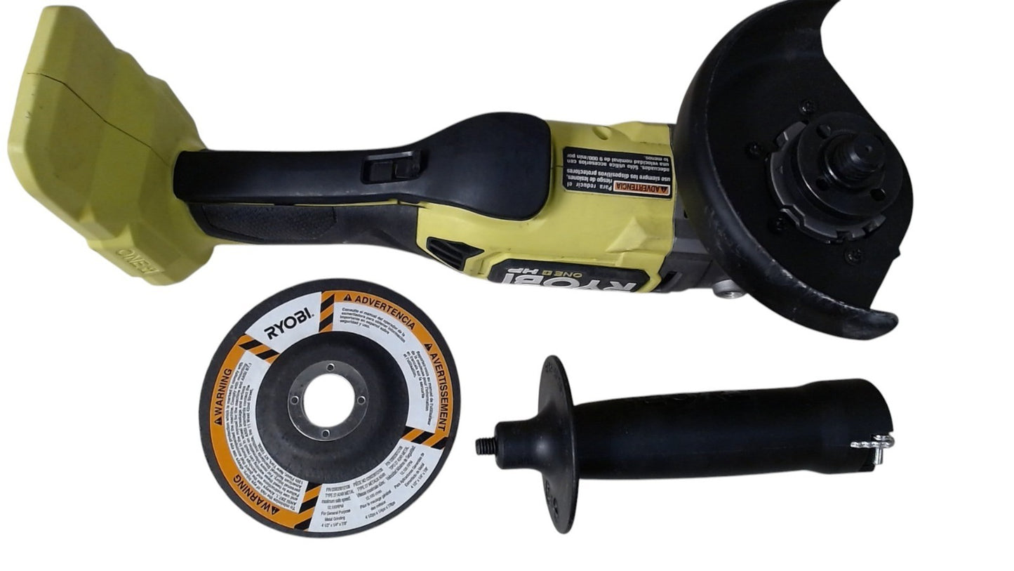 Ryobi ONE+ HP 18V Brushless 4-1/2in Angle Grinder PBLAG02B (Tool Only)