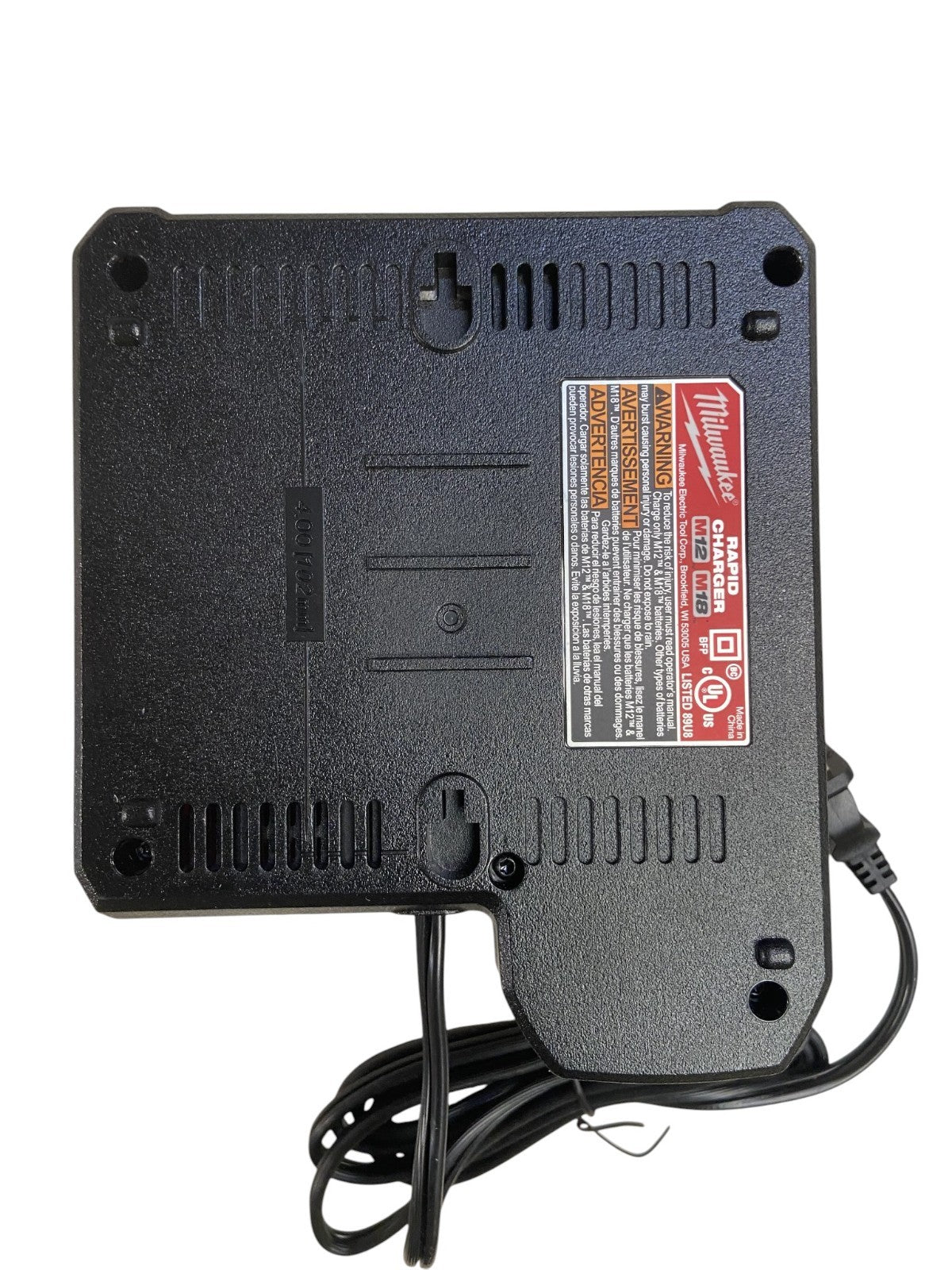 Milwaukee RAPID Charger 48-59-1808 M18 M12, 18 Volt 12 Volt, OEM 18V