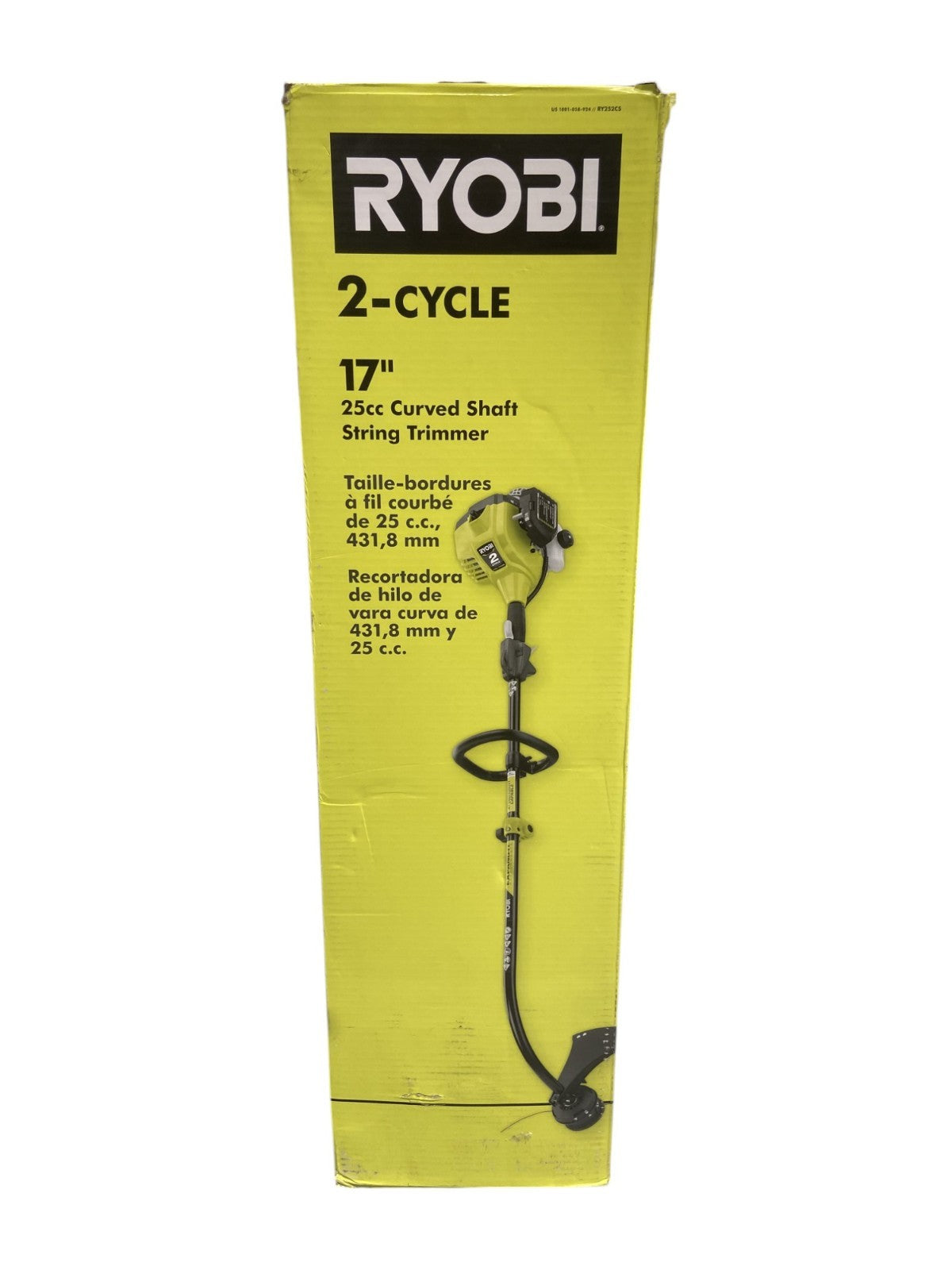 Ryobi 25cc 2-Cycle Full Crank Curved Shaft Gas String Trimmer - RY252CS