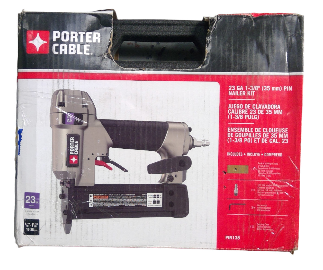 Porter-Cable PIN138 23-Gauge 1-3/8" Pin Nailer -FOR PARTS-