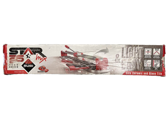 Rubi 14967 26" Star Max Ceramic and Glass Tile Cutter - USED --READ--