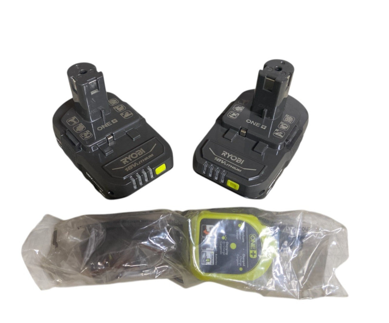 RYOBI PBP006 ONE+ 18V Lithium-Ion 2.0 Ah Battery Kit (2 Batteries & 1 Charger)