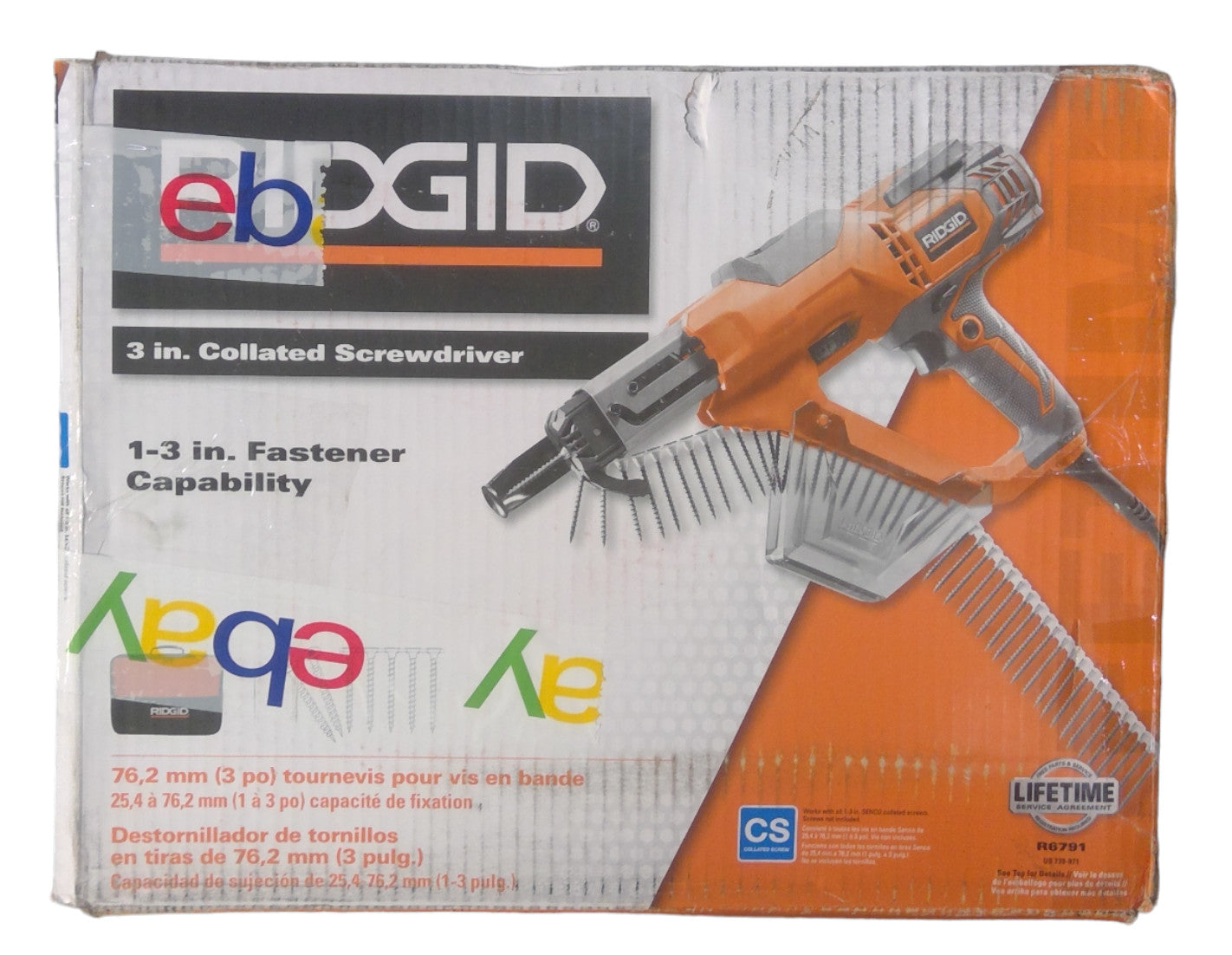RIDGID R6791 3" Drywall and Deck Collated Screwdriver