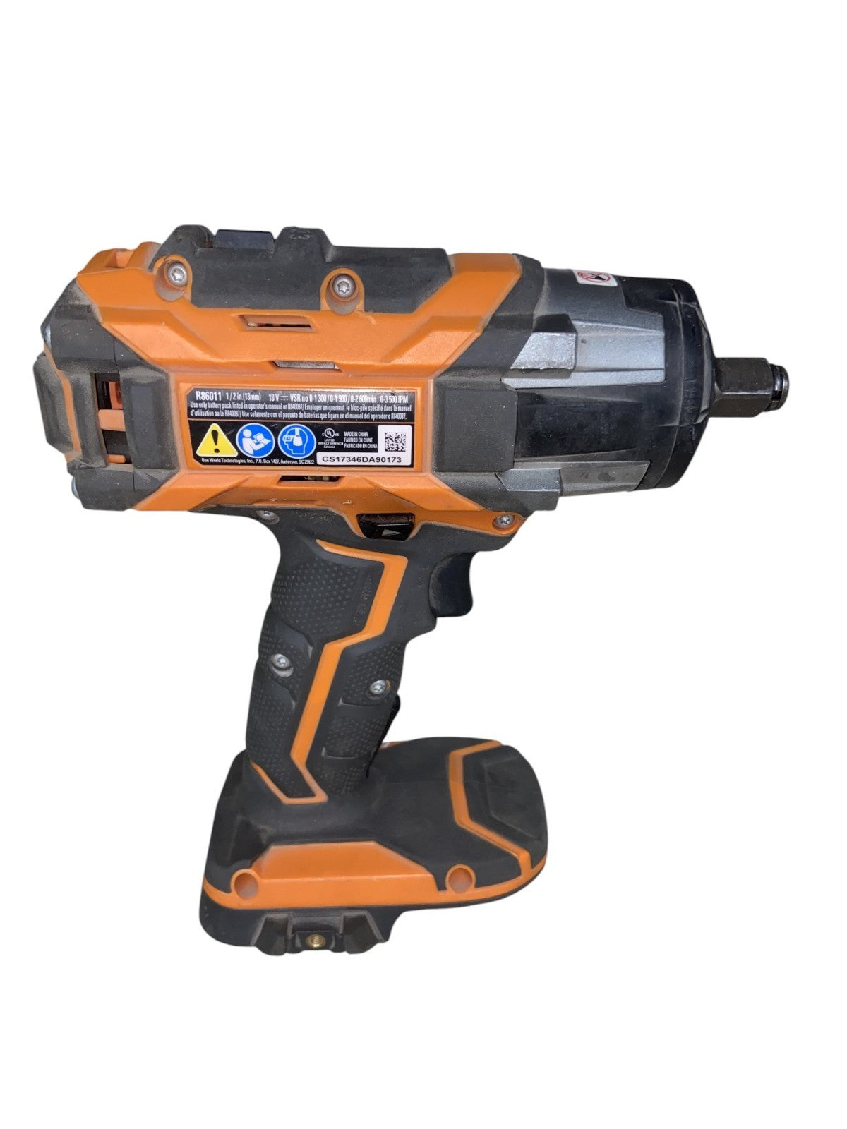 RIDGID 18V Brushless 4-Mode 1/2 in. High-Torque Impact Wrench (Tool Only) R86011