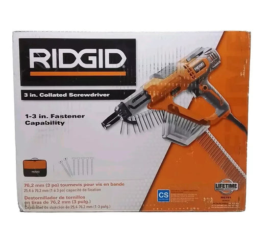 RIDGID R6791 3" Drywall and Deck Collated Screwdriver -READ!!!