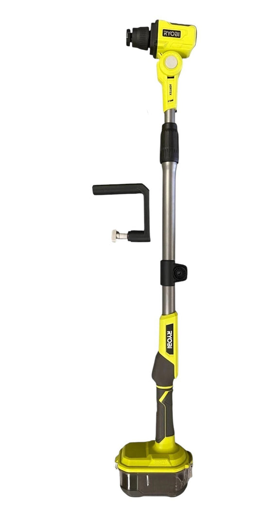 (READ) RYOBI 18-Volt ONE+ Cordless Telescoping Power Scrubber (Tool Only) P4500