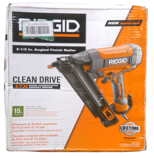 RIDGID 15-Gauge 2-1/2 in. Angled Finish Nailer -FOR PARTS-