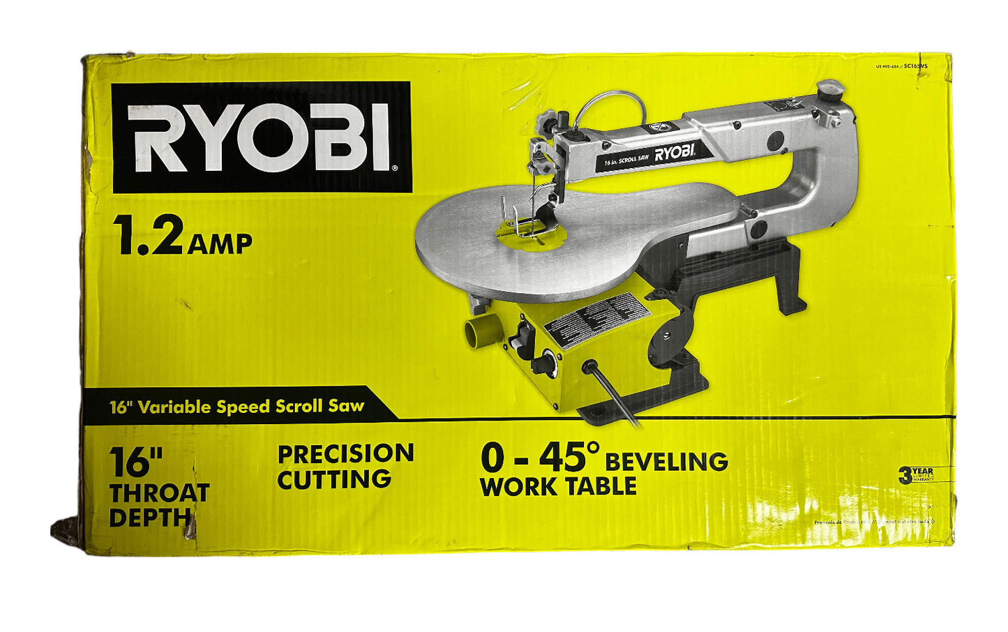 RYOBI SC165VS 16" Variable Speed Scroll Saw