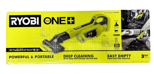 RYOBI PCL700B 18V Cordless Hand Vacuum with Powered Brush (Tool Only)