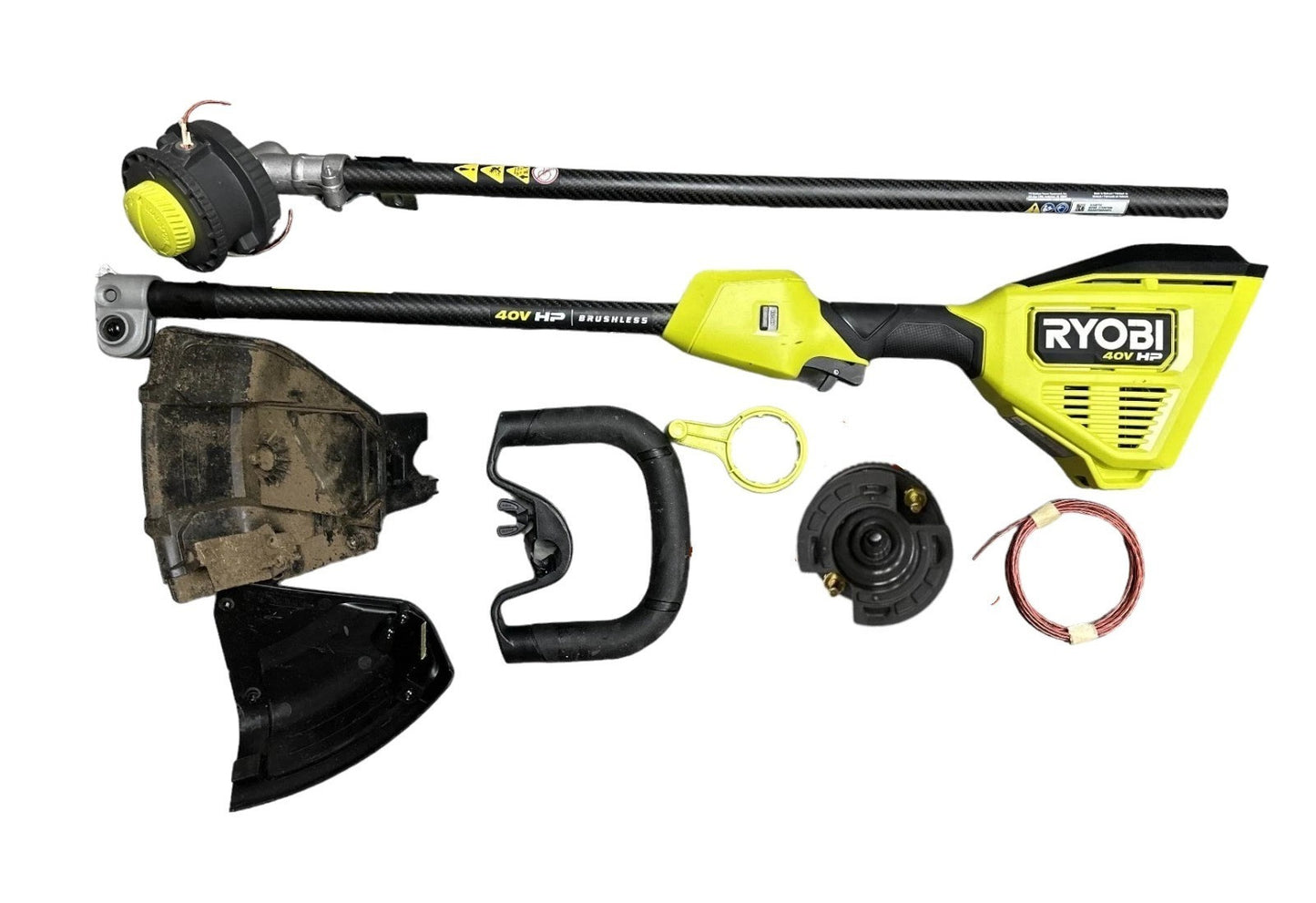 RYOBI RY40HPST01K 40V Brushless 16" Carbon Fiber String Trimmer TOOL ONLY - READ