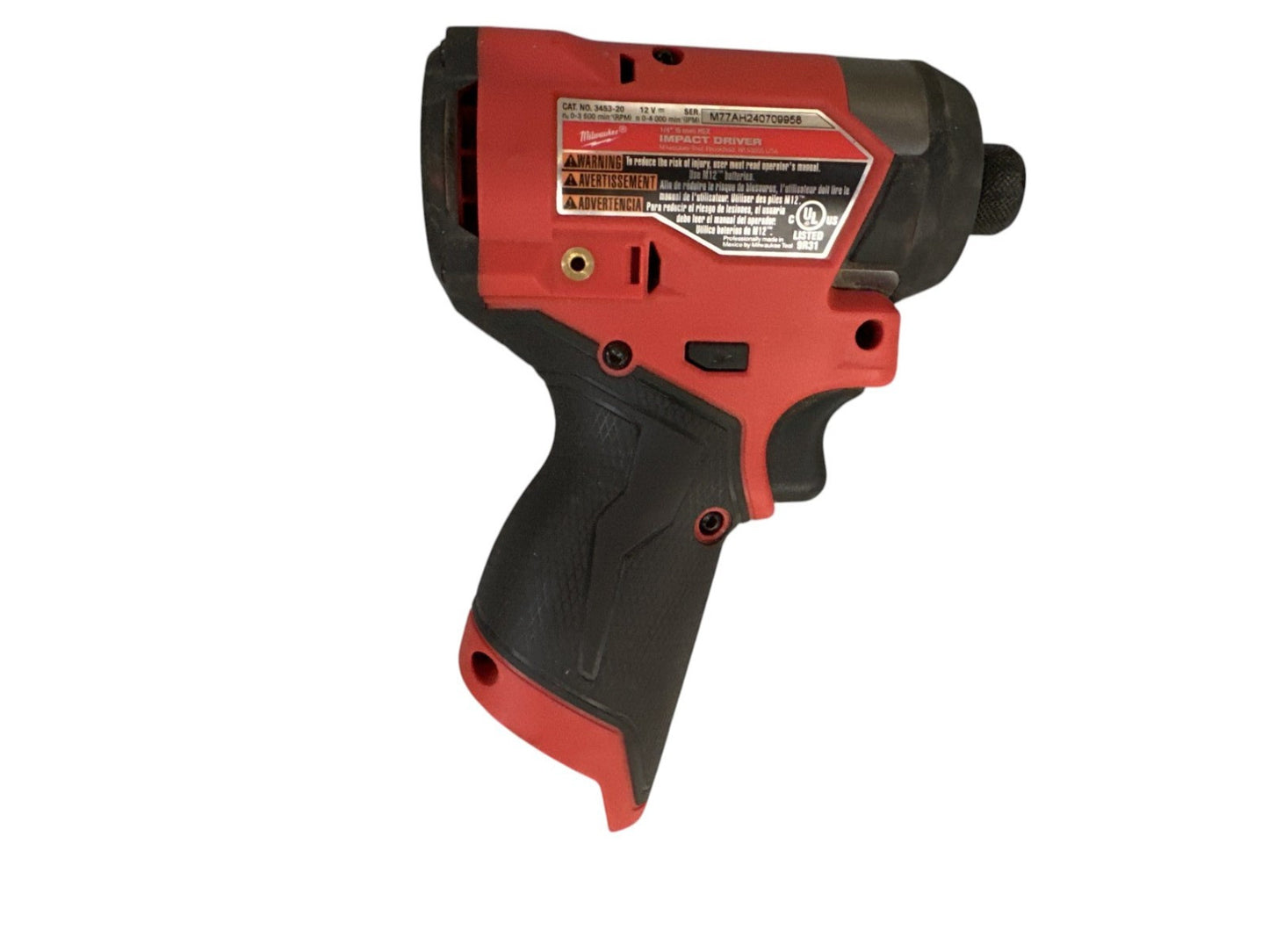 Milwaukee 3453-20 M12 Fuel 1/4" Hex Impact Driver