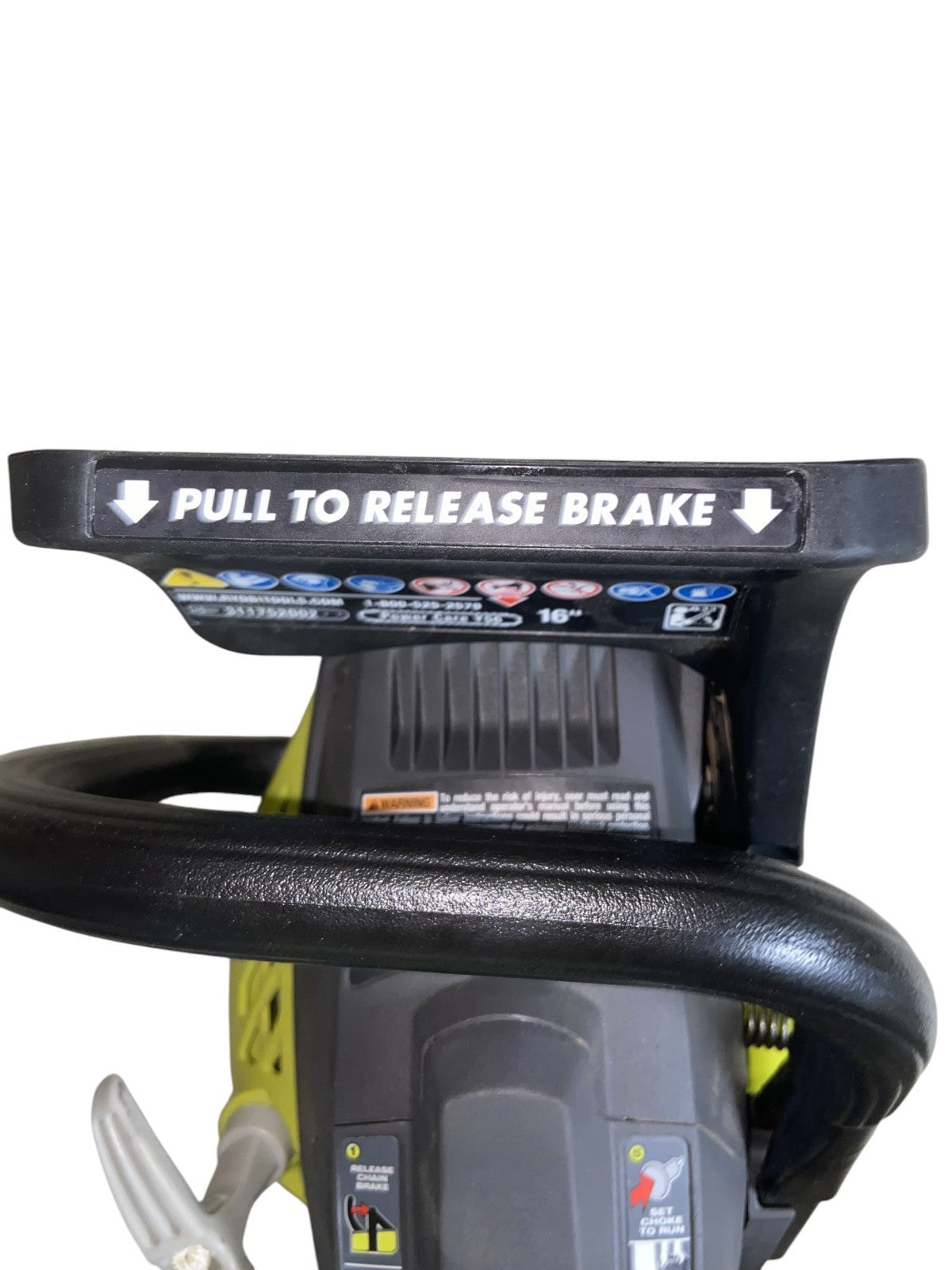 (READ) RYOBI RY3716 16 in. 37cc 2-Cycle Gas Chainsaw w/ Heavy-Duty Case NO CHAIN