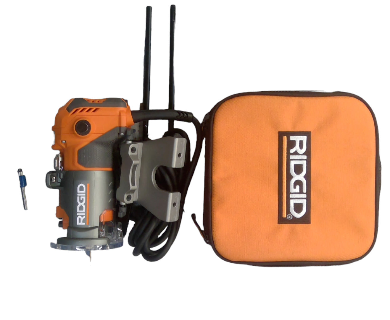 RIDGID R24012 5.5 Amp Corded Compact Power Trim Router with Micro-Adjust Dial