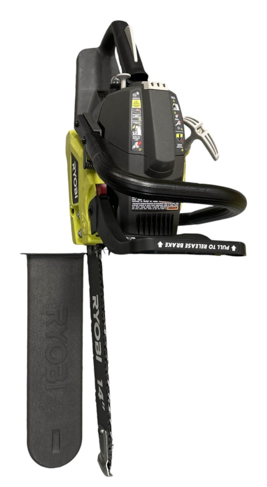 RYOBI RY3714 14" 37cc 2-Cycle Gas Chainsaw (PULL CORD BROKEN, FOR PARTS ONLY)