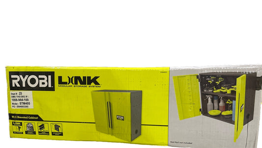 Ryobi LINK Steel Garage Tool Cabinet Storage with Adjustable Shelf Wall Mounted