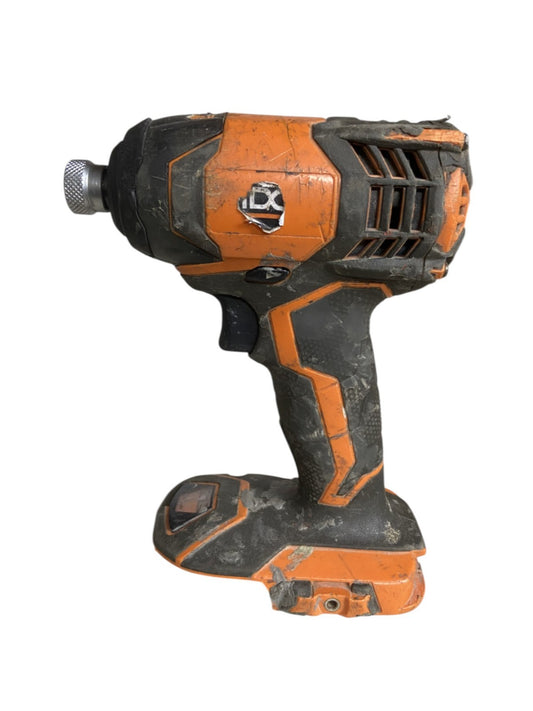 RIDGID R86034 18-Volt Lithium-Ion 1/4 in. Cordless X4 Impact Driver (Dirty!)