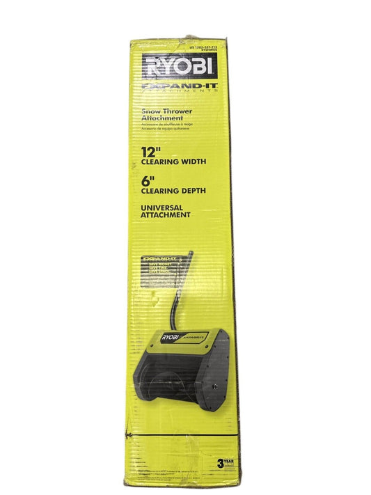 RYOBI Expand-It 12" Snow Thrower Shovel Attachment Green RYSNW00-OPEN BOX-