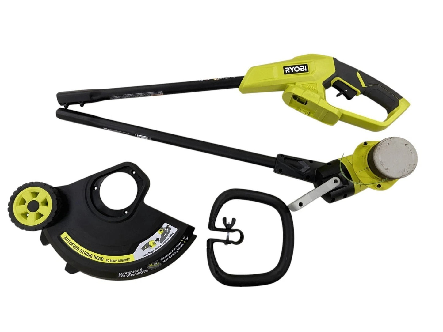 Ryobi P20180 18V 13" Battery String Trimmer/Edger - Tool Only (MISSING BOLTS)