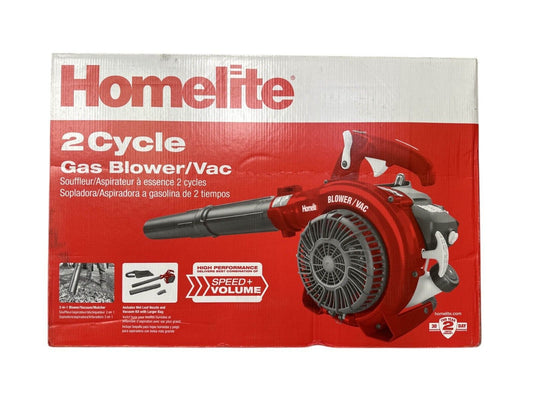 -FOR PARTS-Homelite UT26BVL3VNM 150 MPH 400 CFM 26cc Gas Handheld Blower Vacuum