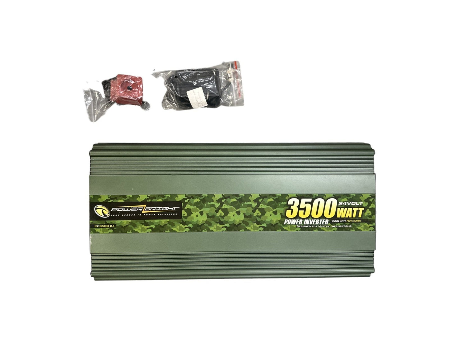 Power Bright 3500 Watt 24V Power Inverter, 4 110V AC Outlets -ML3500-24