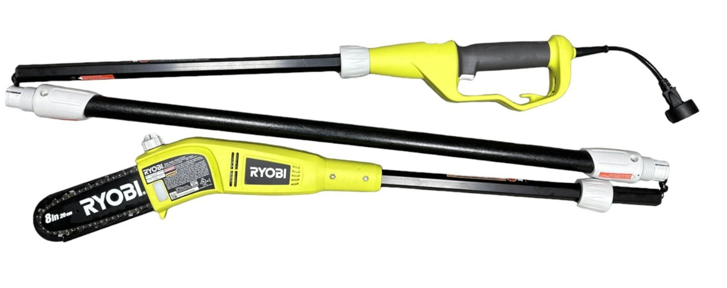 Ryobi RY43161 8" 6 Amp Electric Corded Pole Saw (Missing Cap)