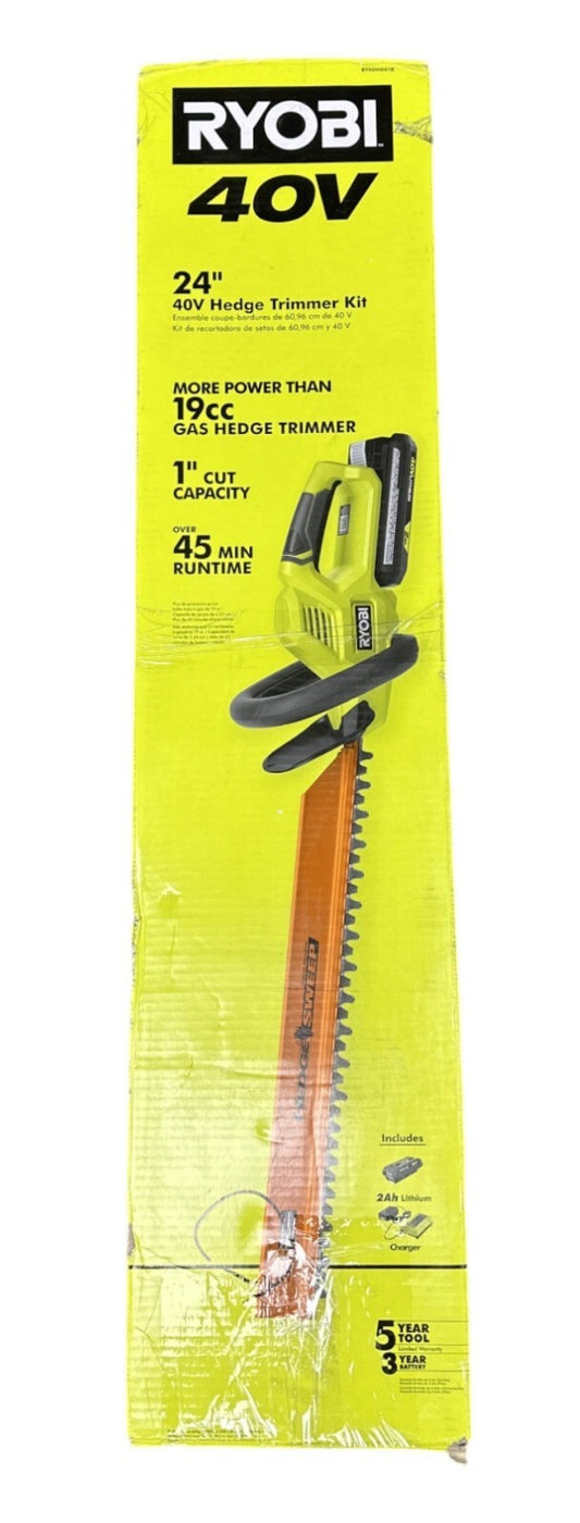 Ryobi  RY40HG01K 40V 24" Hedge Trimmer (TOOL ONLY)