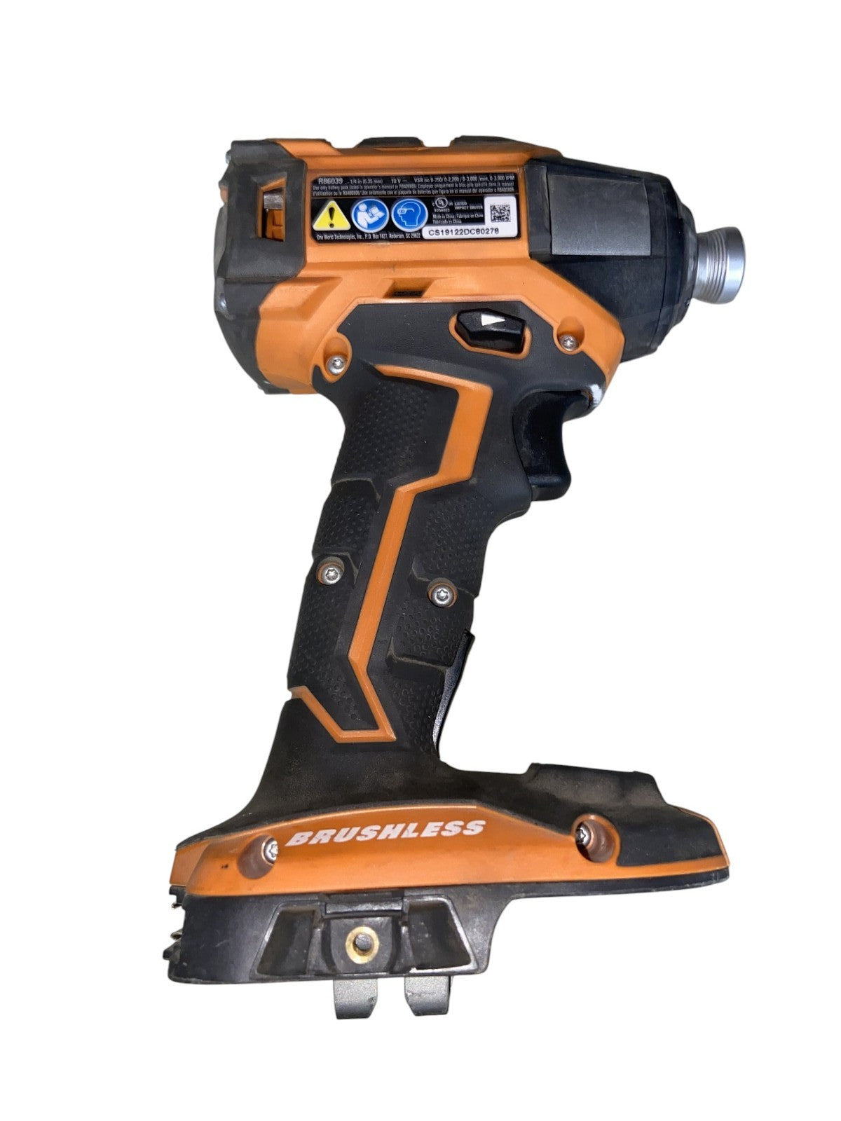 Ridgid Octane 18V Brushless 6 Mode 1/4” Inch Impact Driver (Tool Only) R86039B