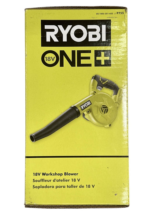 RYOBI P755 ONE+ 18V Workshop Blower -TOOL ONLY-OPEN BOX-