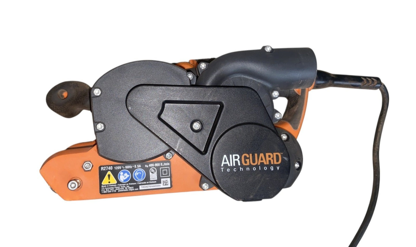 RIDGID R27401 3 x 18" Belt Sander (Corded) - NO DUST BAG OR SANDPAPER