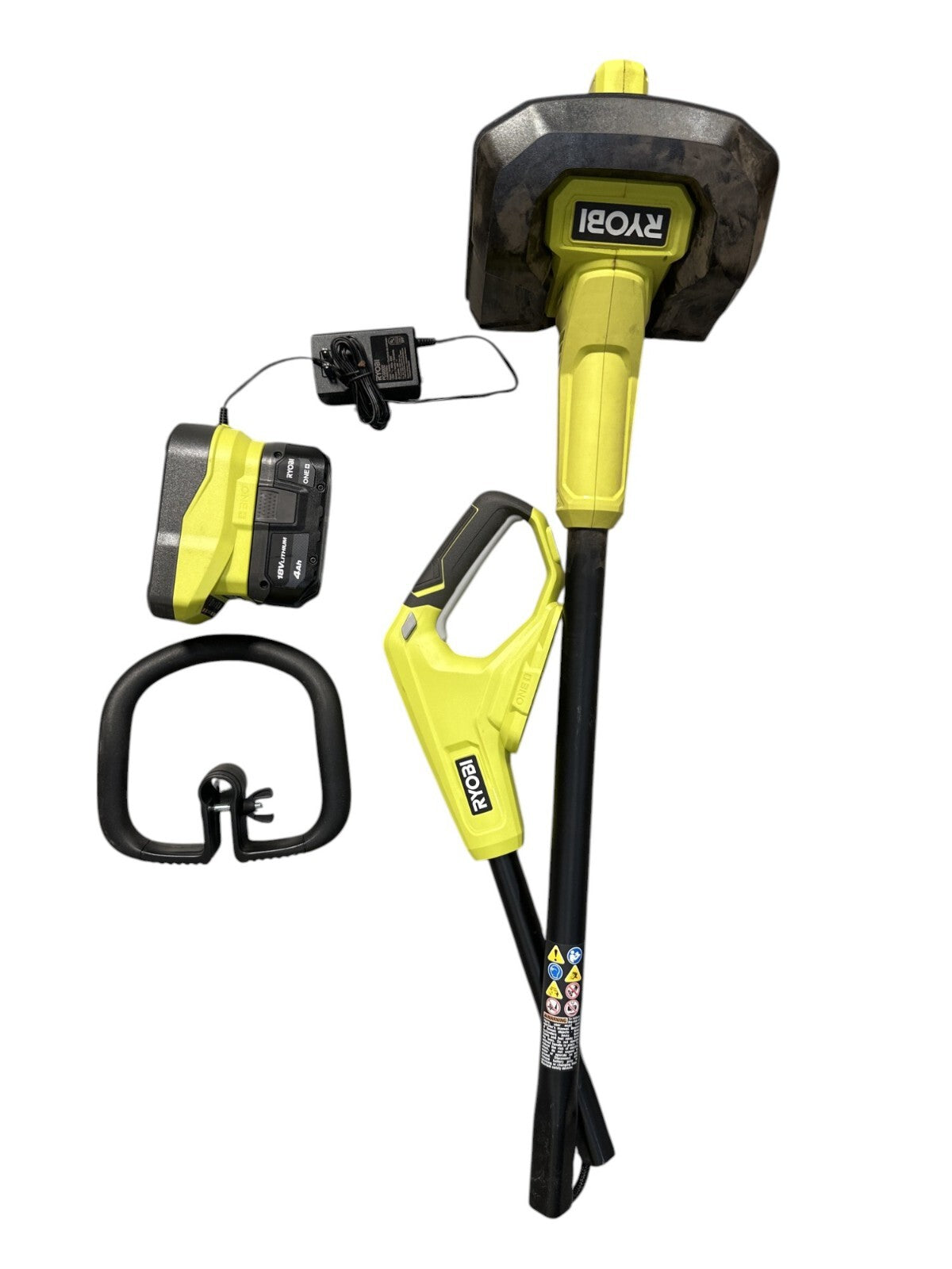 RYOBI ONE+ 18V 8" Cordless Cultivator with 4 Ah Battery & Charger