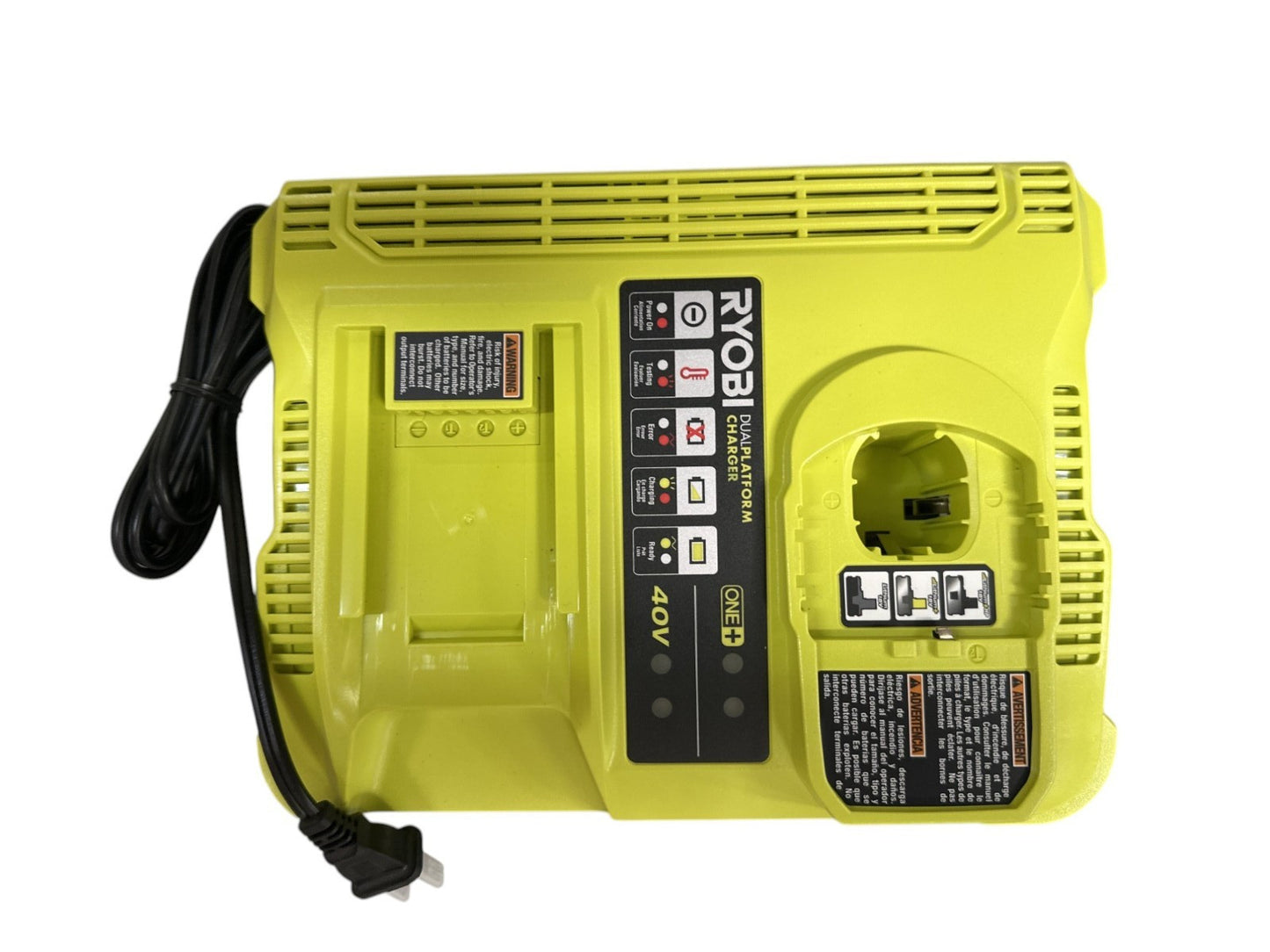 RYOBI P137 18v/40v Dual Platform Charger -OPEN BOX-