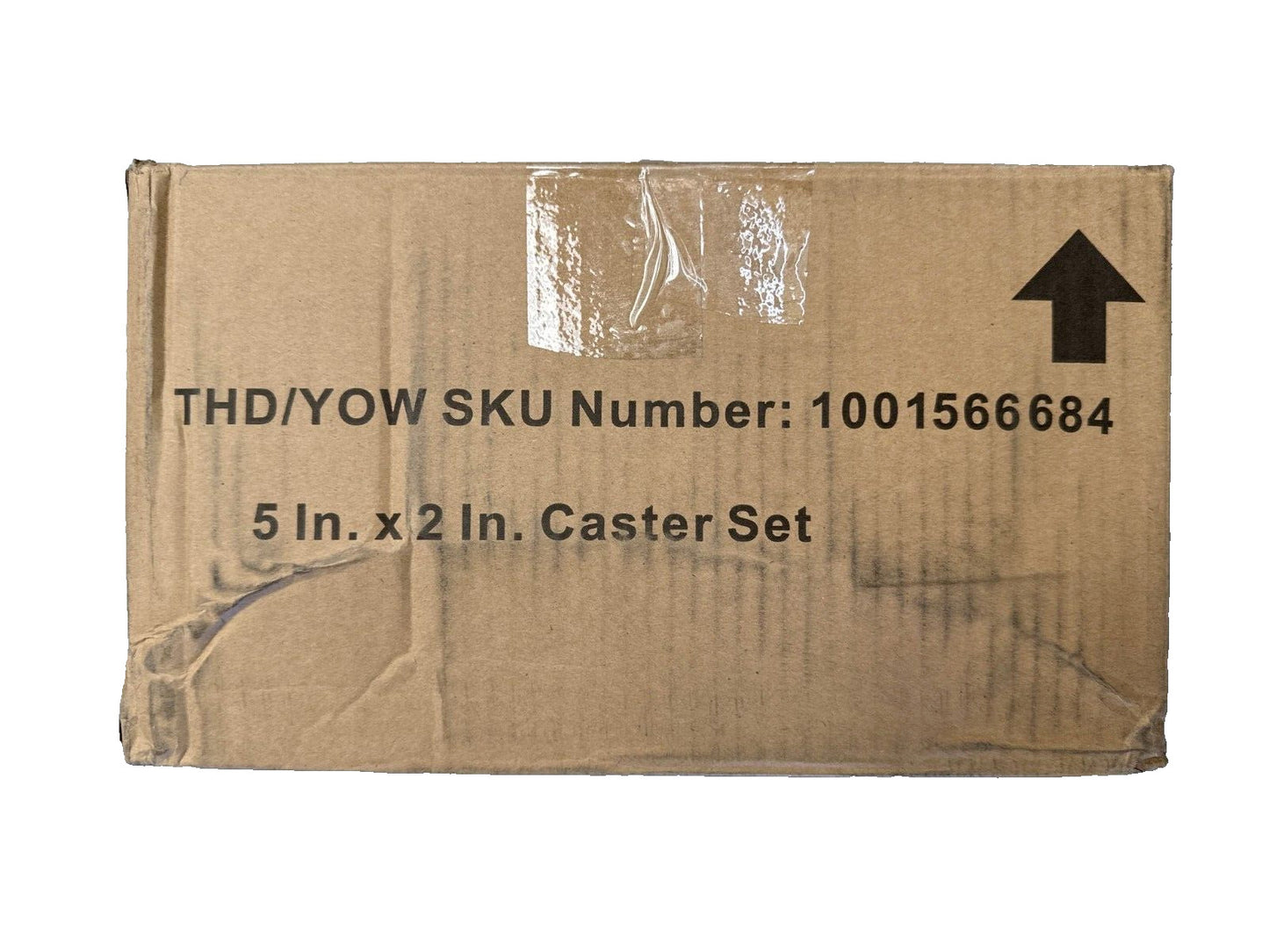 Husky 4-Wheel (Locking & Swivel) Caster Set, 5" X 2", Model-G0502AC-US OPEN BOX