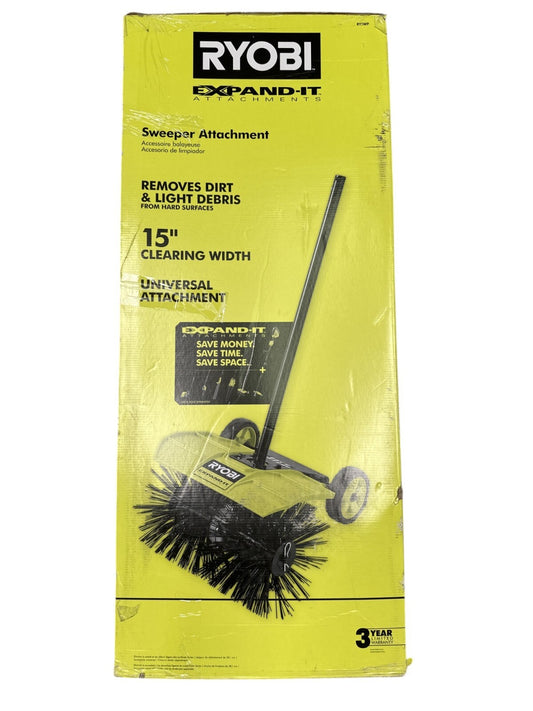 Ryobi RYSWP Expand-It Attachment Sweeper 15" -USED-