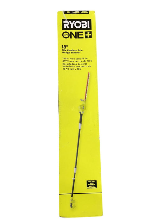 Ryobi ONE+ 18V 18in. Cordless Battery Pole Hedge Trimmer (Tool Only) P26010