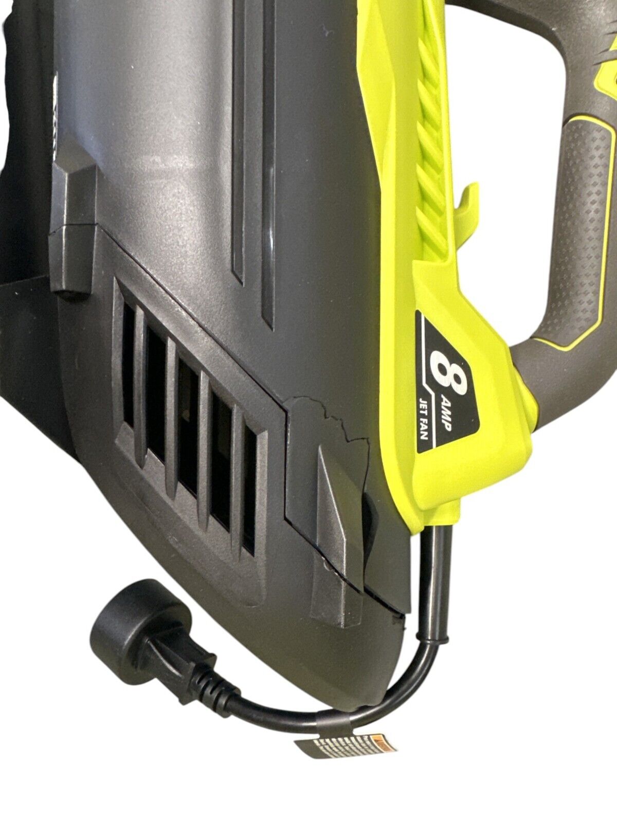 RYOBI  RY421021 Electric Jet Fan Blower (CORDED) -SLIGHT CRACK IN BACK-