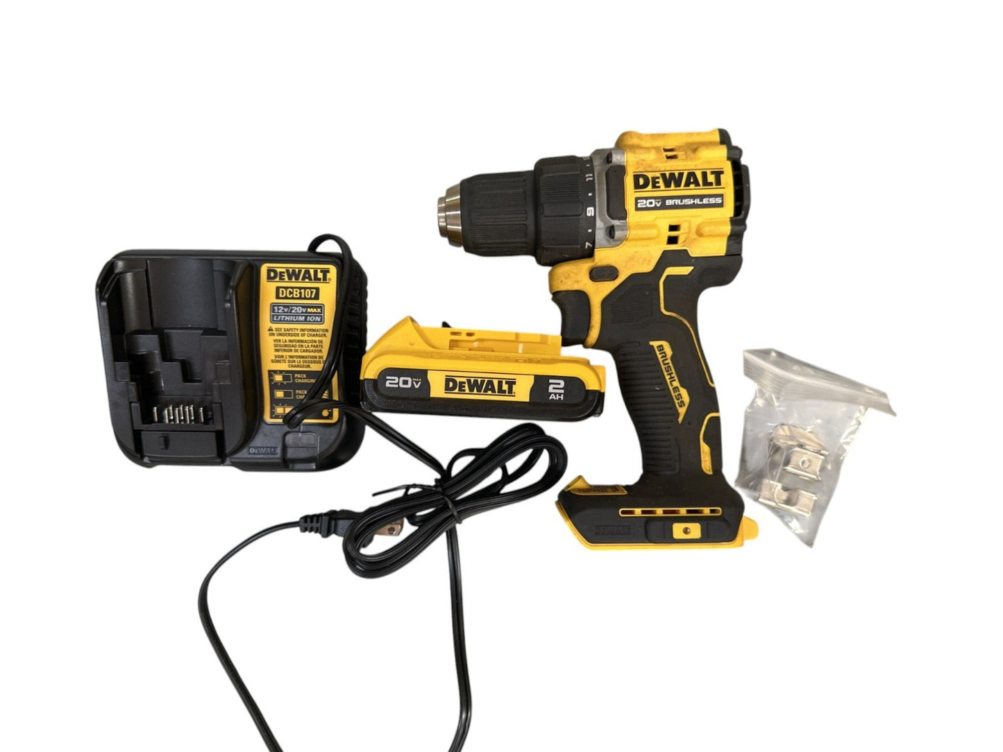 DeWALT DCD794D1 20V ATOMIC 1/2" MAX Brushless Cordless Drill/Driver Kit -USED-