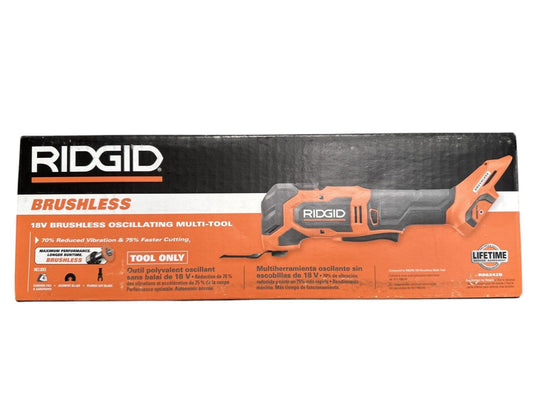 Ridgid 18V Brushless Oscillating Multi Tool - Tool Only- R86242B -USED-