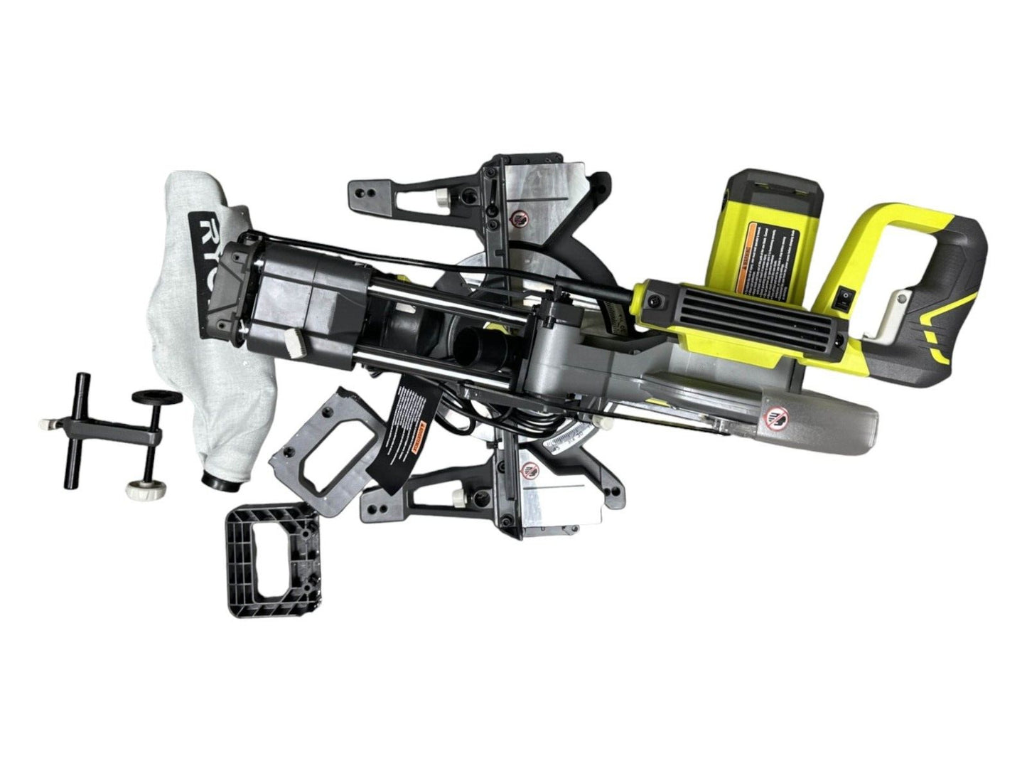 RYOBI 7-1/4" Sliding Miter Saw - TSS702 -MISSING SCREWS FOR SIDE HANDLES