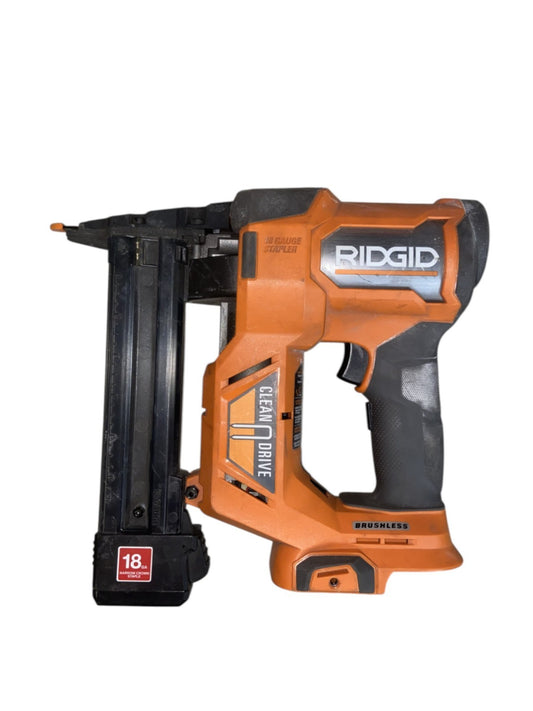 RIDGID 18V Brushless Cordless 18-Gauge 1-1/2 in. Narrow Crown Stapler R09850