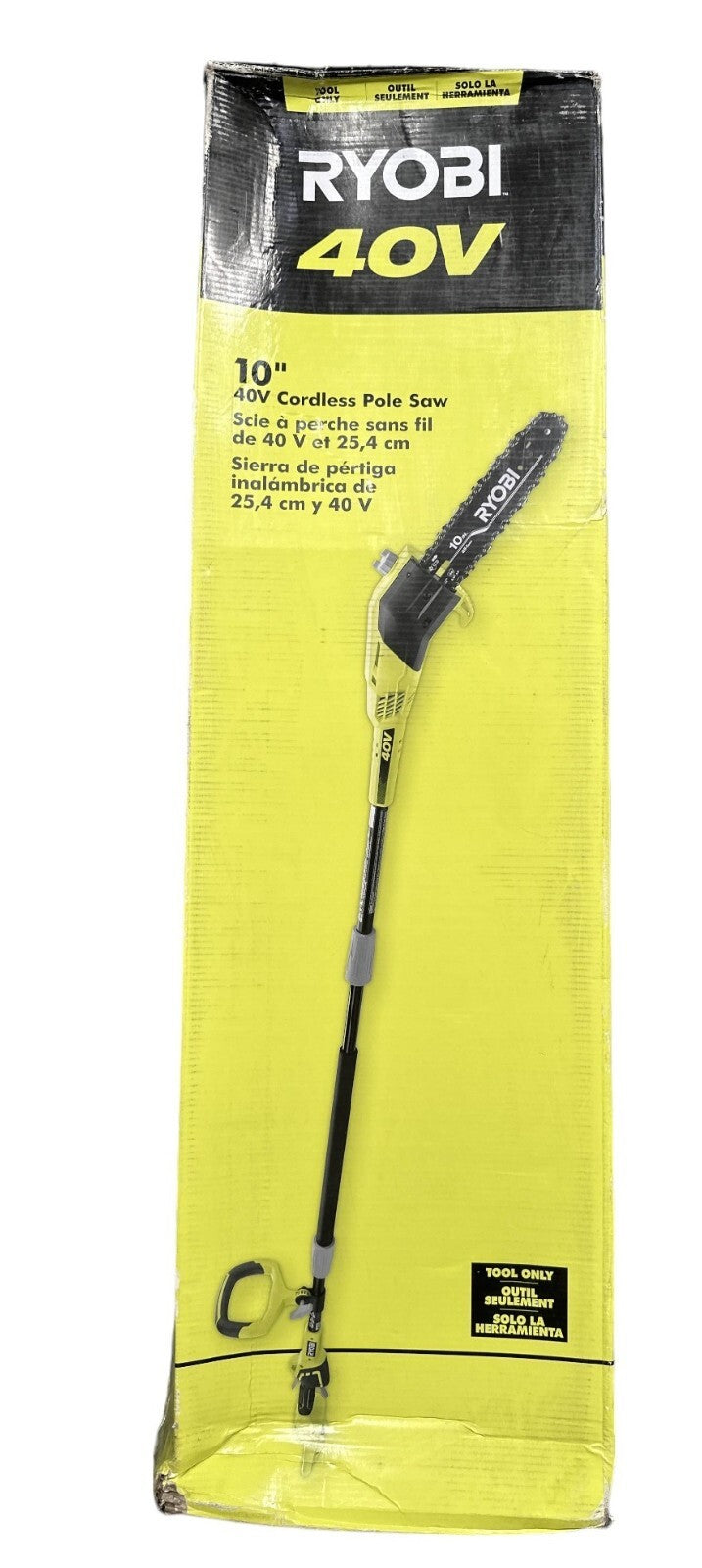 Ryobi RY40560 10" 40V  Pole Saw - Tool Only - MISSING STRAP